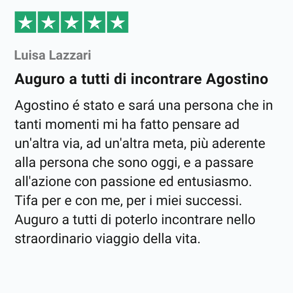 trustpilot review agostino famlonga luisa lazzari