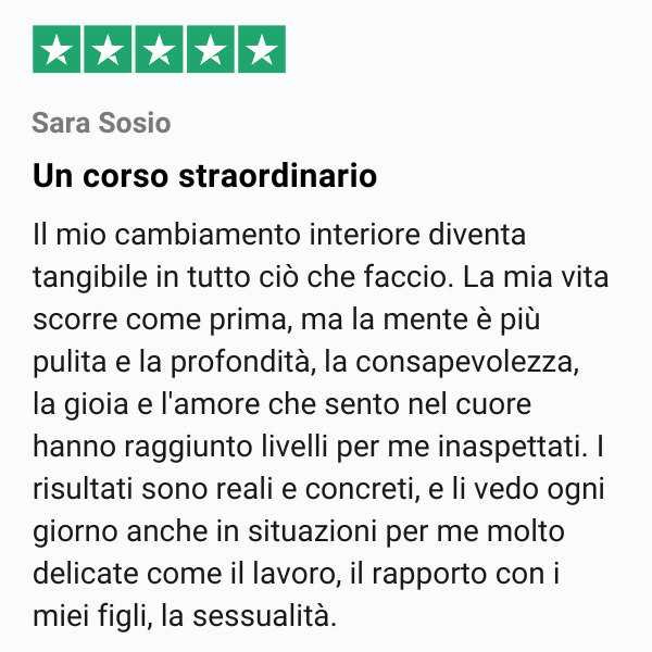 trustpilot review corso mente funzionale sara sosio