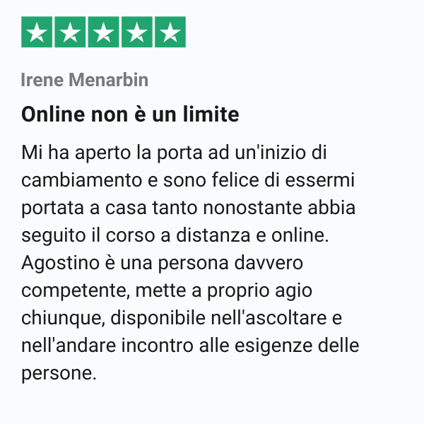 trustpilot review mente irene menarbin